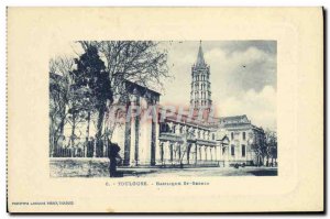 Postcard Old Toulouse St Sernin Basilica