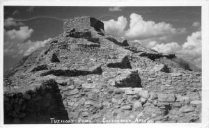 COTTONWOOD ARIZONA 1948 Tuzigoot Ruins RPPC Real photo postcard 3680