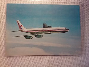 China Airlines Boeing 707 Luxury Liner Chinese Interior Decor Vintage Postcard