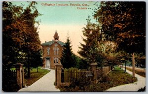 Postcard Petrolia Ontario c1910s Collegiate Institute Lambton County