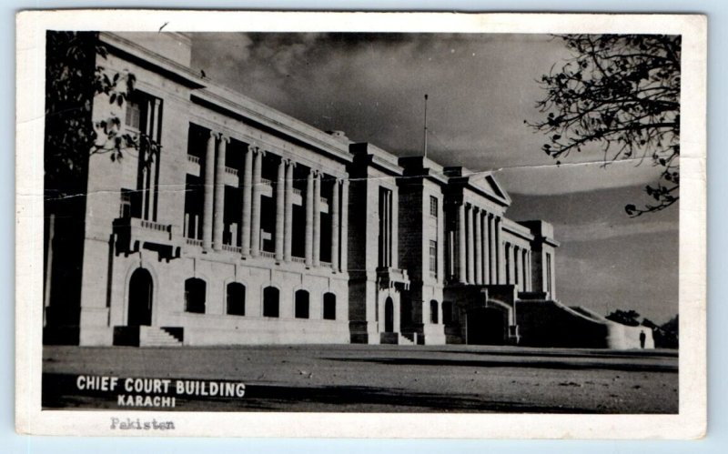 RPPC Chief Court Building KARACHI Pakistan Postcard