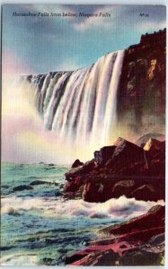 Postcard - Horseshoe Falls from below - Niagara Falls, Canada