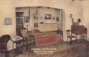 Historic Hotel Desk, General Lewis Hotel - Lewisburg, West Virginia WV  