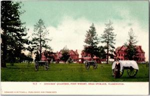 Officers Quarters Fort Wright Spokane WA Undivided Back Vintage Postcard O21