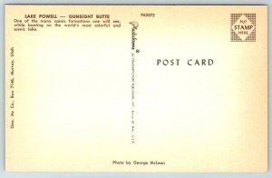 Lake Powell  Gunsight Butte   Utah  Postcard