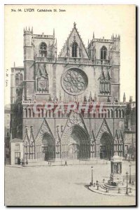 Old Postcard Lyon Saint Jean Cathedral