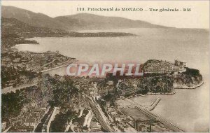 Old Postcard Principality of Monaco Vue Generale