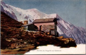 Pavillon de l'Aiguille sur Chamonix Chocolat Cailler Advertising Postcard C222