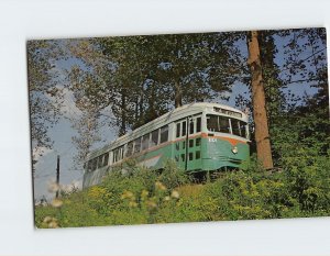 Postcard Car 1101 National Capital Trolley Museum Colesville Maryland USA