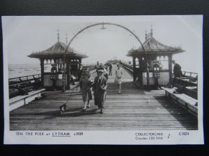 Lancashire LYTHAM On The Pier c1929 RP Postcard by Pamlin Repro C1824