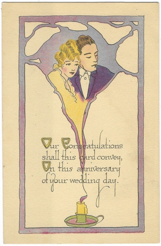 Sweet Couple Our Congratulations Shall this Card Convey on Anniversary Wedding
