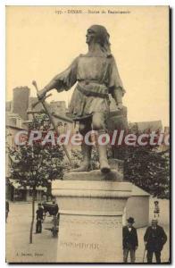 Postcard Old statue Beaumanoir Dinan