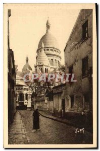 Old Postcard Paris while strolling the Basilique du Sacre Coeur to Knight Str...