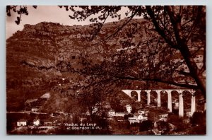 France  Viaduc du Loup et Gourdon  Nice   Postcard
