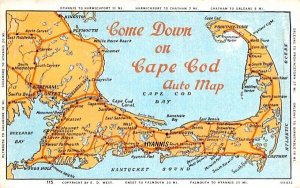 Come Down on Cape Cod Auto Map in South Yarmouth, Massachusetts