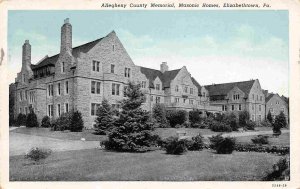 Allegheny County Masonic Homes Elizabethtown Pennsylvania 1953 postcard