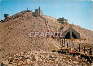 Postcard Modern summit of Mont Ventoux Panorama most extended circular Europe