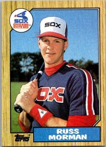 1987 Topps Baseball Card Russ Morman Chicago White Sox sk19003