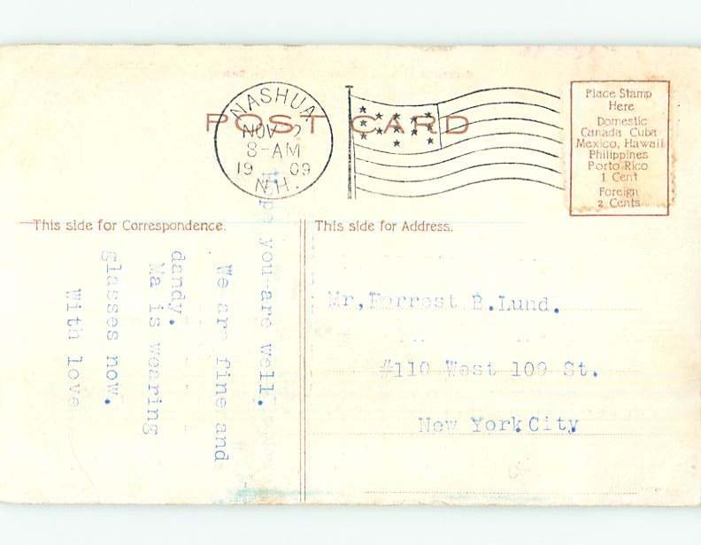 Divided-Back POSTCARD FROM Cambridge Massachusetts MA HM6390