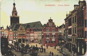 Netherlands Nijmegen Groote Markt Postcard C110