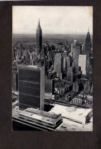 NY United Nations Building Nations Unies  Mew York City Postcard NYC