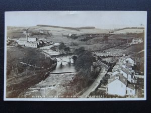 Scotland DUNBLANE shows Haining, River Allan & Springbank Mill c1912 RP Postcard