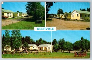 Deervale Cottages, Ingonish Centre, Cape Breton NS, 1976 Multiview Postcard