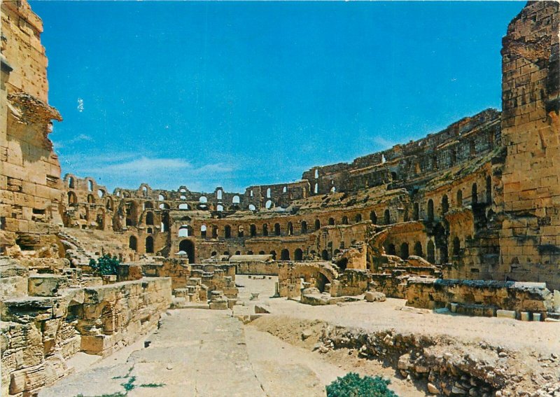 Tunisia el jem le colisee architecture Postcard