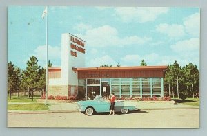 1950s Welcome Center Woman Car Florida FL Postcard 