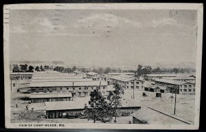 Vintage Postcard 1917 View of Camp (Fort) Meade, Maryland (MD)