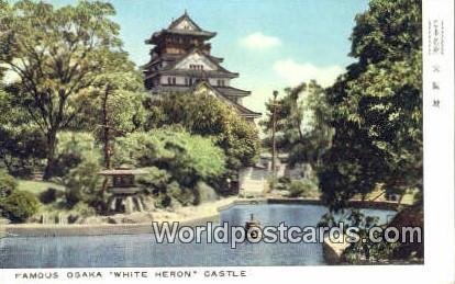 White Heron Castle Osaka Japan 1912 