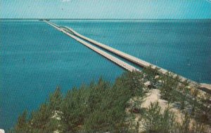 Florida Saint Petersburg Gandy Bridge Looking Westward From Tampa Over Old Ta...