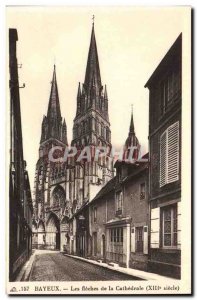 Bayeux - The Arrows of the Cathedral - Old Postcard