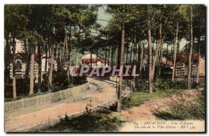Arcachon Old Postcard A corner of the city & # 39hiver