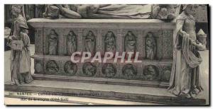 Postcard Old Death Nantes Cathedral Tomb of Francis II Duke of Brittany Lion