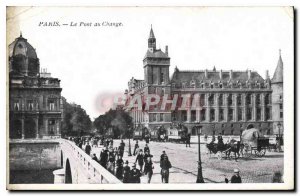 Postcard The Old Paris Pont au Change