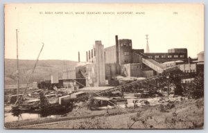 St. Regis Paper Mills Maine Seaboard Branch Bucksport Maine ME Postcard