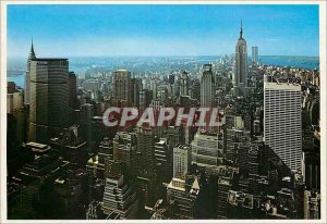 Modern Postcard Panorama of the New York skyline the 59 story building pan am...