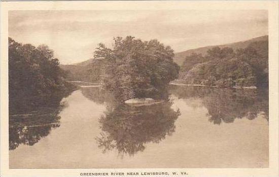 West Virginia Lewisburg Greenbrier River Near Lewisburg Albertype