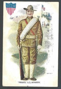 1908 PPC* Uniform Private U S Infantry Embossed