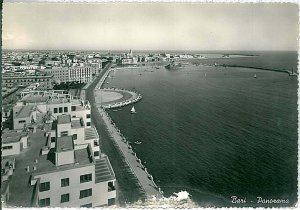 34304  CARTOLINA d'Epoca BARI Città  - PANORAMA 1950