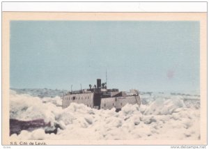 S.S. Cite de Levis , Quebec-Levis Route in winter , Canada , 30-40s