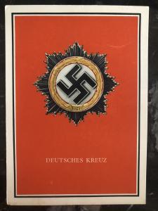 Mint Germany Patriotic Postcard German cross WW2