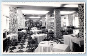 Cordoba Spain Postcard Hotel Cordoba Palace Interior Dining c1950's RPPC Photo