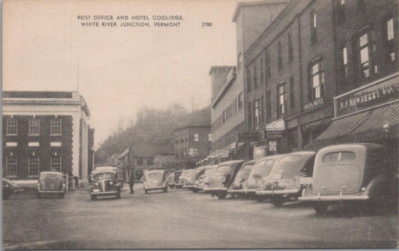 Postcard Post Office + Hotel Coolidge White River Junction VT