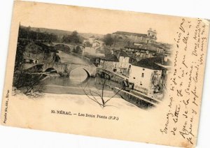 CPA NÉRAC-Les Deux Ponts (264120)