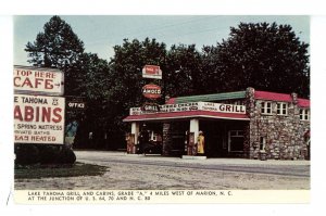 NC - Marion. Lake Tahoma Grill & Cabins & Amoco Gas Station