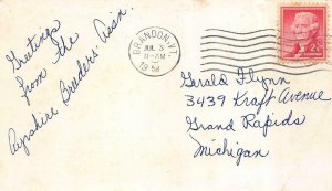 Happy Birthday AYRSHIRE BREEDERS ASSN  Two Little Girls & Calves  1958 Postcard 