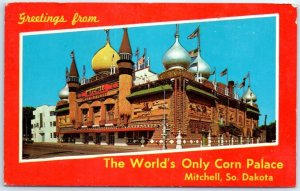 M-95043 Greetings from the World's Only Corn Palace Mitchell South Dakota