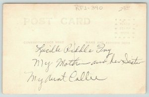 RPPC 2 Vignette PortraitsLucille Riddle FryAunt CalluMary Brown? Paddick1914